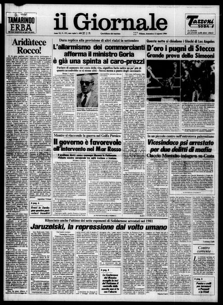 Il giornale : quotidiano del mattino